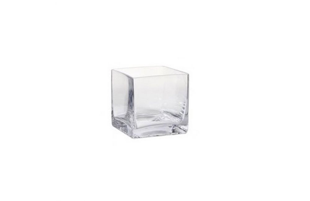 Vase verrine carrée en verre 8cm