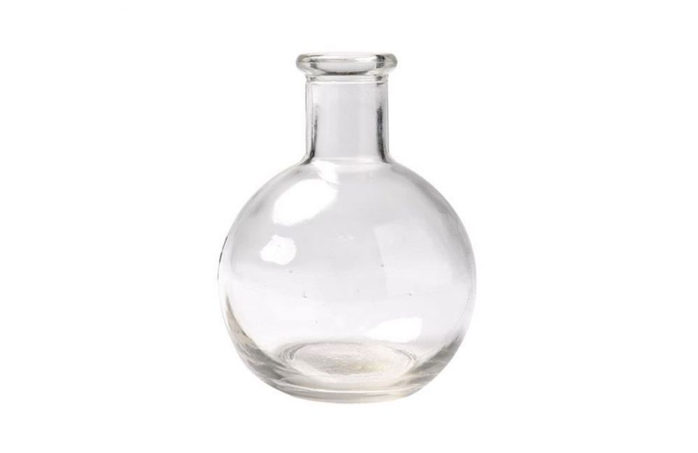 Vase bouteille ronde en verre