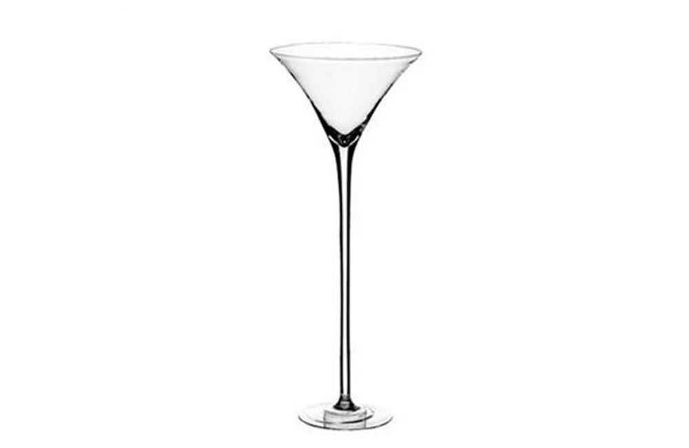 Vase martini en verre