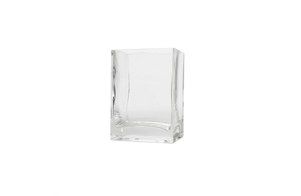 Vase rectangulaire en verre PM