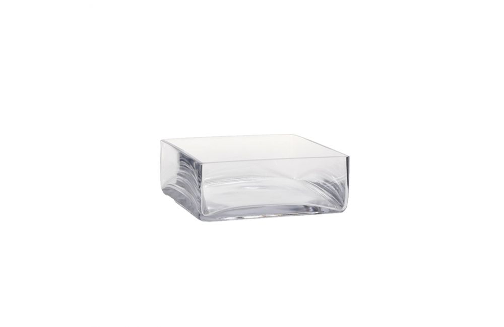 Vasque carrée en verre PM